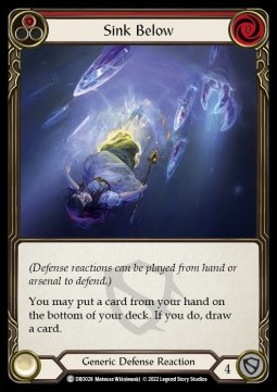 Sink Below (Red) (Regular) - Uprising - Dromai Blitz Deck