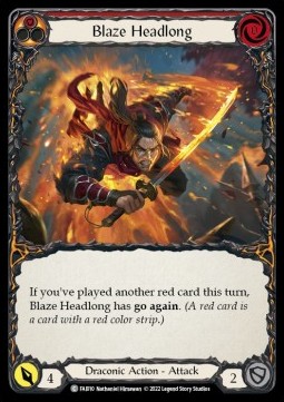 Blaze Headlong (Regular) - Uprising - Fai Blitz Deck