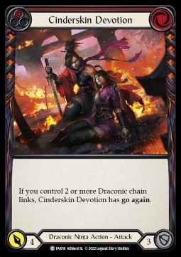 Cinderskin Devotion (Red) (Regular) - Uprising - Fai Blitz Deck