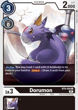 Dorumon (BT9-058) - X Record