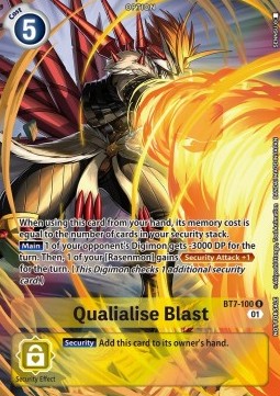 Qualialise Blast (BT7-100) - Unnumbered Promos