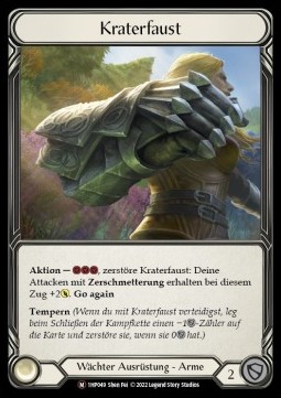 Crater Fist (Regular) - History Pack 1 - Black Label