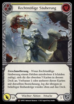 Righteous Cleansing (Regular) - History Pack 1 - Black Label