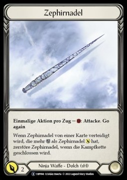 Zephyr Needle (Regular) - History Pack 1 - Black Label