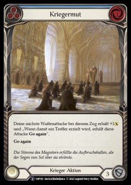 Warrior's Valor (Blue) (Regular) - History Pack 1 - Black Label