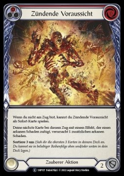 Cindering Foresight (Red) (Regular) - History Pack 1 - Black Label