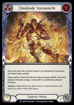 Cindering Foresight (Blue) (Regular) - History Pack 1 - Black Label