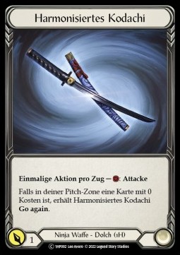Harmonized Kodachi (Regular) - History Pack 1 - Black Label