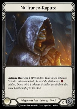 Nullrune Hood (Regular) - History Pack 1 - Black Label
