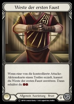 Vest of the First Fist (Regular) - History Pack 1 - Black Label