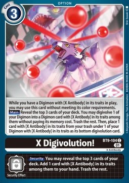 X-Digivolution! (BT9-104) - X Record