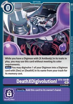 DeathXDigivolution (BT9-106) - X Record