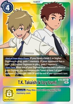 T.K. Takaishi & Izzy Izumi (BT9-087) - X Record
