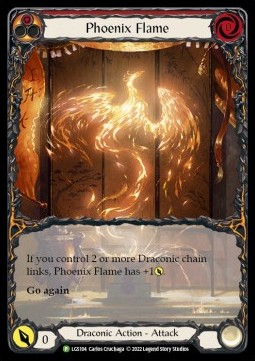 Phoenix Flame (Extended Art Rainbow Foil) - LGS Promos