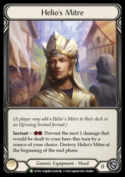 Helio's Mitre (Rainbow Foil) - LGS Promos