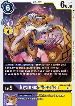 Maycrackmon: Vicious Mode (BT9-076) - X Record