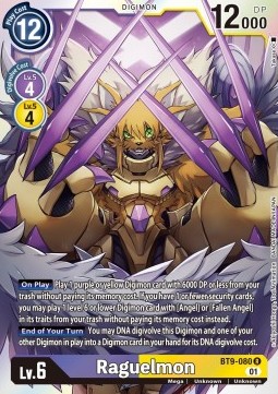 Raguelmon (BT9-080) (V.1) - X Record