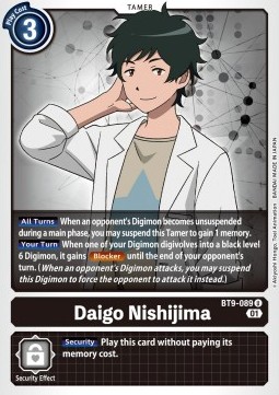 Daigo Nishijima (BT9-089) - X Record