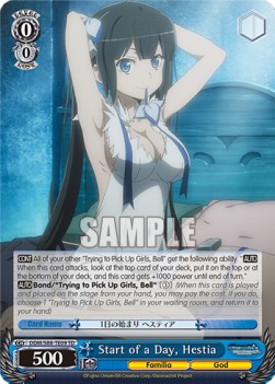 Start of a Day, Hestia - Is It Wrong to Try to Pick Up Girls in a Dungeon?