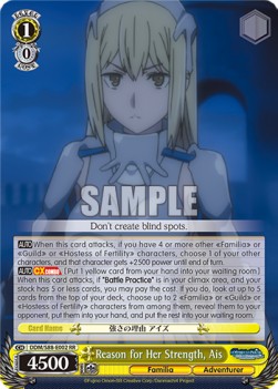 Reason for Her Strength, Ais (V.1 - Double Rare) - Is It Wrong to Try to Pick Up Girls in a Dungeon?
