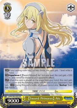 【Sword Princess】 Ais (V.1 - Double Rare) - Is It Wrong to Try to Pick Up Girls in a Dungeon?