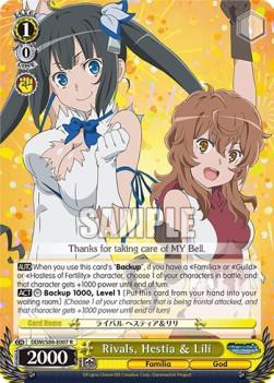 Rivals, Hestia & Lili (V.1 - Rare) - Is It Wrong to Try to Pick Up Girls in a Dungeon?