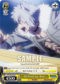 All Fired Up, Bete - Is It Wrong to Try to Pick Up Girls in a Dungeon?