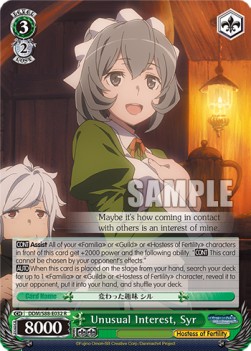 Unusual Interest, Syr (V.1 - Rare) - Is It Wrong to Try to Pick Up Girls in a Dungeon?