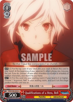 Qualifications of a Hero, Bell - Is It Wrong to Try to Pick Up Girls in a Dungeon?