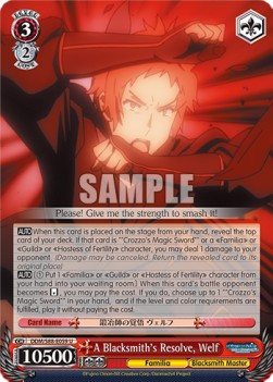 A Blacksmith's Resolve, Welf - Is It Wrong to Try to Pick Up Girls in a Dungeon?