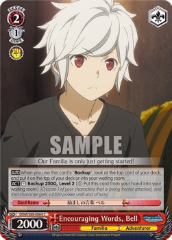 Encouraging Words, Bell - Is It Wrong to Try to Pick Up Girls in a Dungeon?