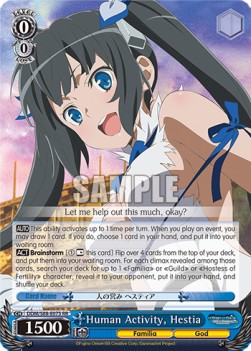Human Activity, Hestia (V.1 - Double Rare) - Is It Wrong to Try to Pick Up Girls in a Dungeon?
