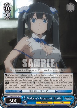 Goddess's Judgment, Hestia (V.1 - Rare) - Is It Wrong to Try to Pick Up Girls in a Dungeon?