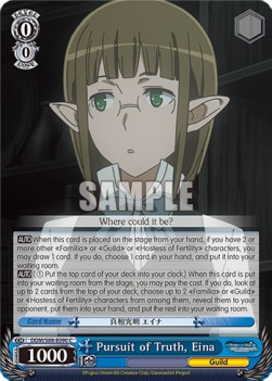 Pursuit of Truth, Eina - Is It Wrong to Try to Pick Up Girls in a Dungeon?