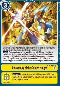 Awakening of the Golden Knight (BT9-098) - X Record