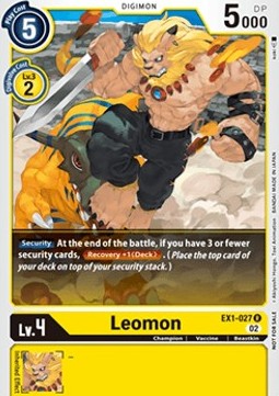Leomon (EX1-027) - Promos: X Record