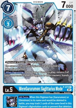WereGarurumon: Sagittarius Mode (P-073) (V.1) - Promos