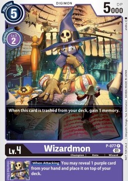 Wizardmon (P-077) (V.1) - Promos