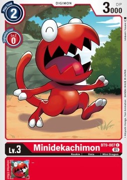 Minidekachimon (BT9-007) - X Record