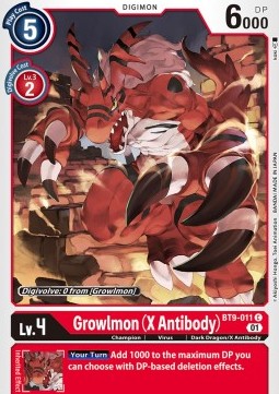 Growlmon (X Antibody) (BT9-011) - X Record