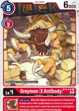 Greymon (X Antibody) (BT9-012) - X Record