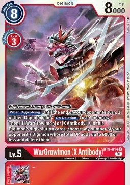 WarGrowlmon (X Antibody) (BT9-014) - X Record