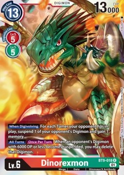 Dinorexmon (BT9-018) - X Record