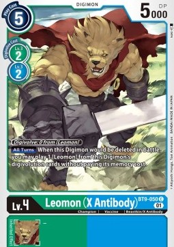 Leomon (X Antibody) (BT9-050) - X Record