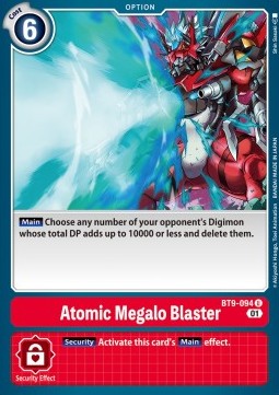 Atomic Megalo Blaster (BT9-094) - X Record
