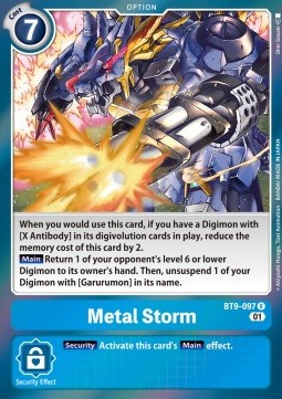 Metal Storm (BT9-097) - X Record