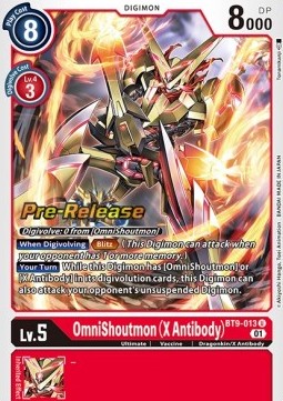 OmniShoutmon (X Antibody) (BT9-013) - Promos: X Record