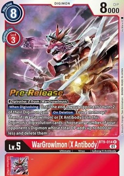 WarGrowlmon (X Antibody) (BT9-014) - Promos: X Record