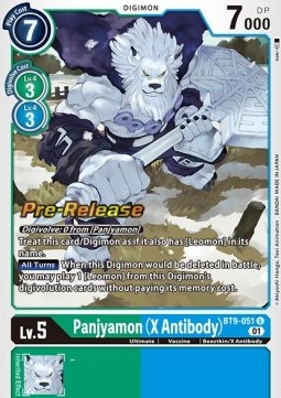 Panjyamon (X Antibody) (BT9-051) - Promos: X Record