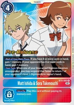 Matt Ishida & Sora Takenouchi (BT9-085) - Promos: X Record